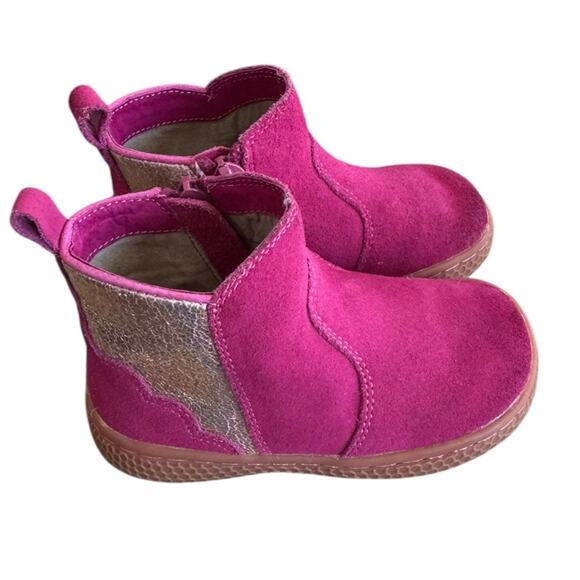 LIVIE & LUCA Pink SPARK Suede Ankle Boots Size 6 - Picture 1 of 9